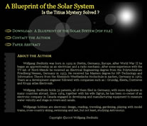 A blueprint of the solar system